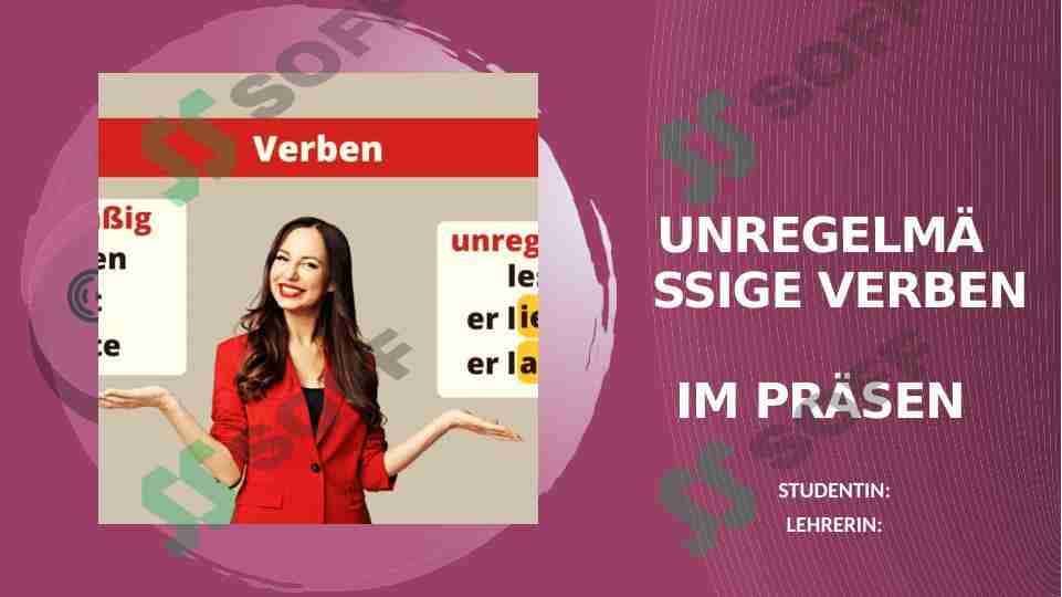 Unregelmäßige Verben im Präsens 1