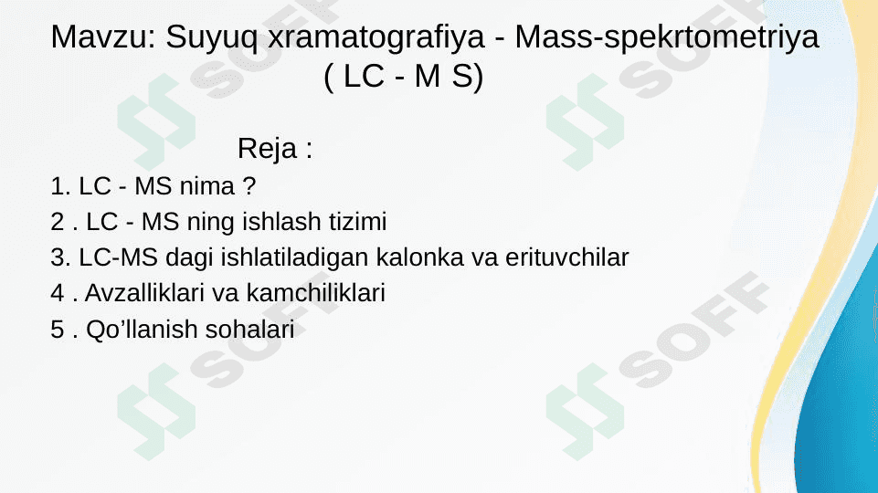 Xromatagrafiya. 1