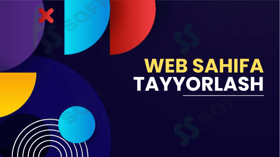 Web sahifa tayyorlash 1