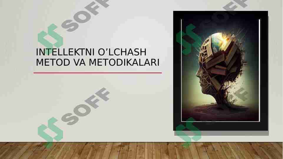 Intellektni o'lchash 1