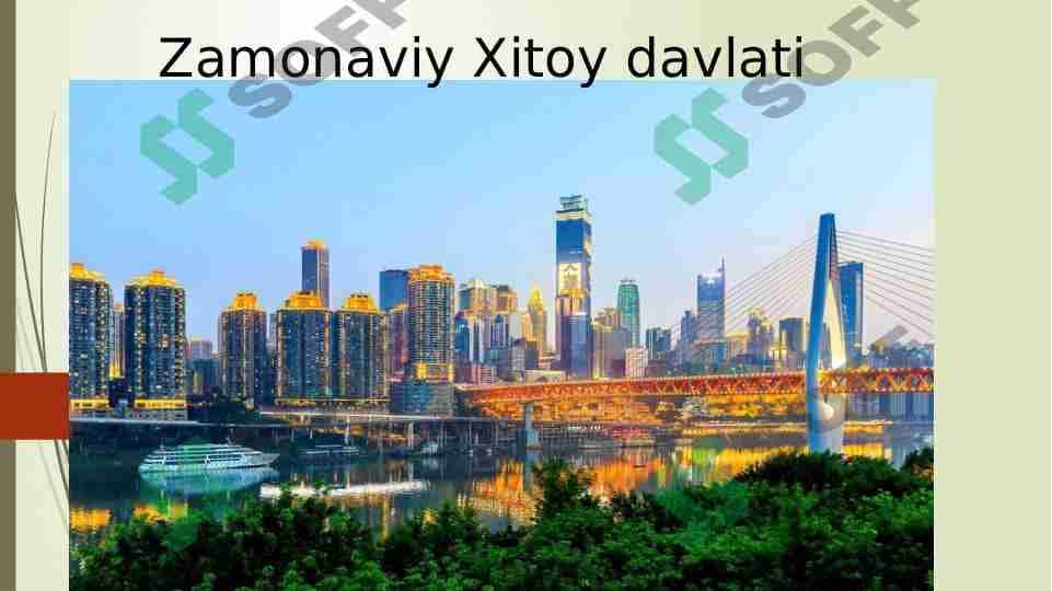 Zamonaviy Xitoy davlati 1