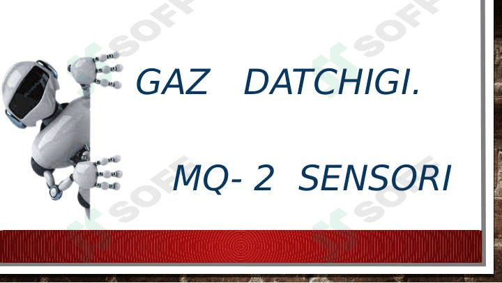 Gaz datchigi. MQ-2 sensori 1
