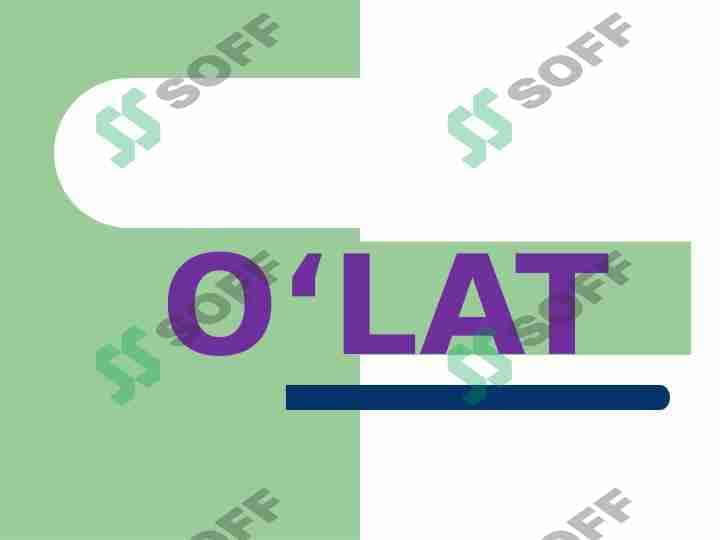 O‘LAT 1