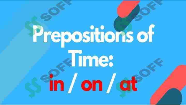 Prepositions of time : in on at 1