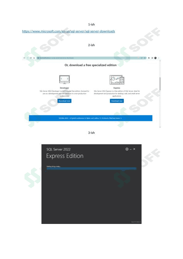 Sql server o'rnatish jarayoni bilan yaqindan tanishib chiqish. 1