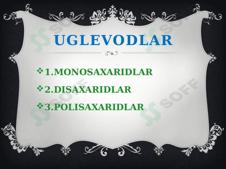 UGLEVODLAR 1