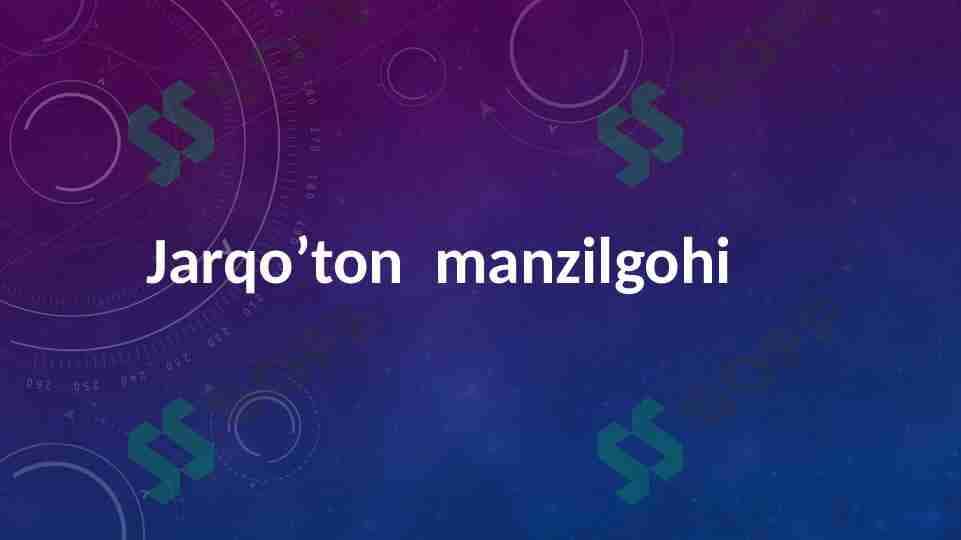 Jarqo'ton manzilgohi 1