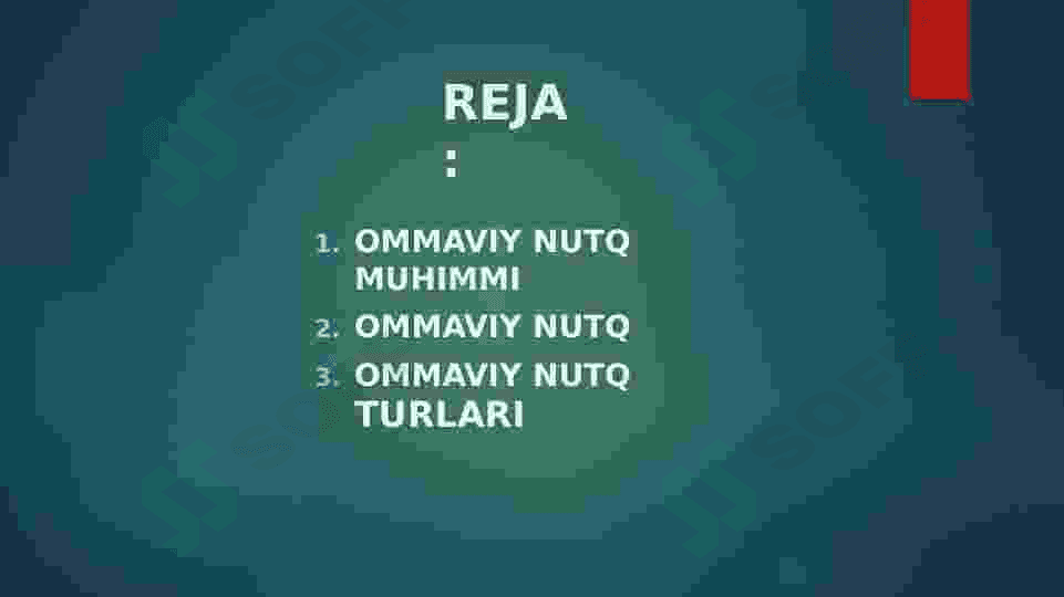 Ommaviy ma’ruzalar, notiqlik turlari 2