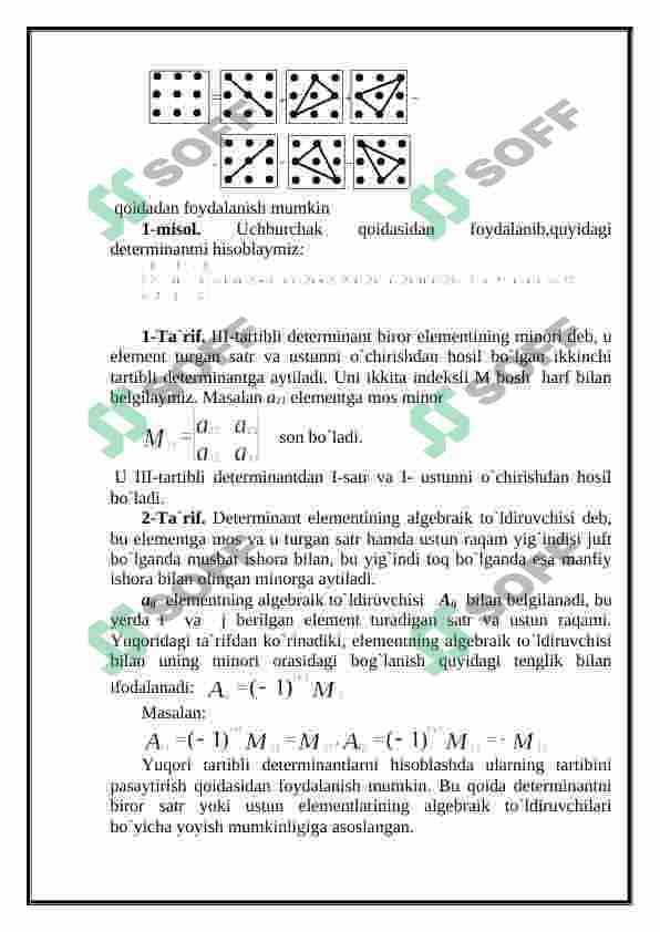 Matritsa va determinant 2