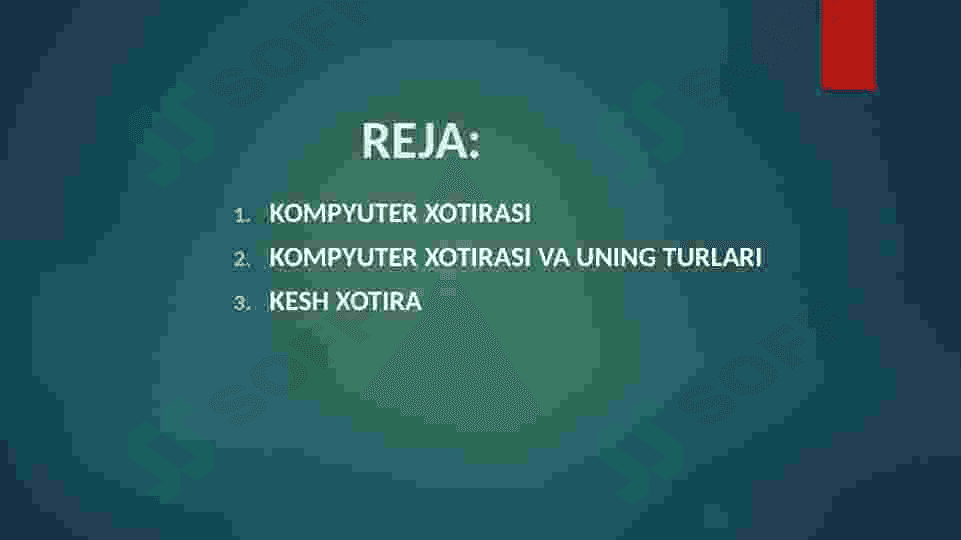 Kompyuterning xotira turlari 2