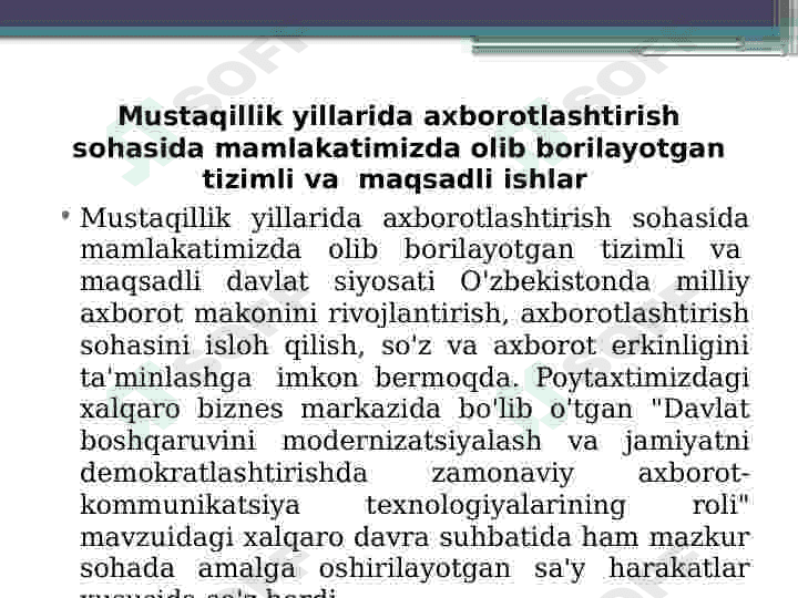axborot sohasini isloh qilish 2