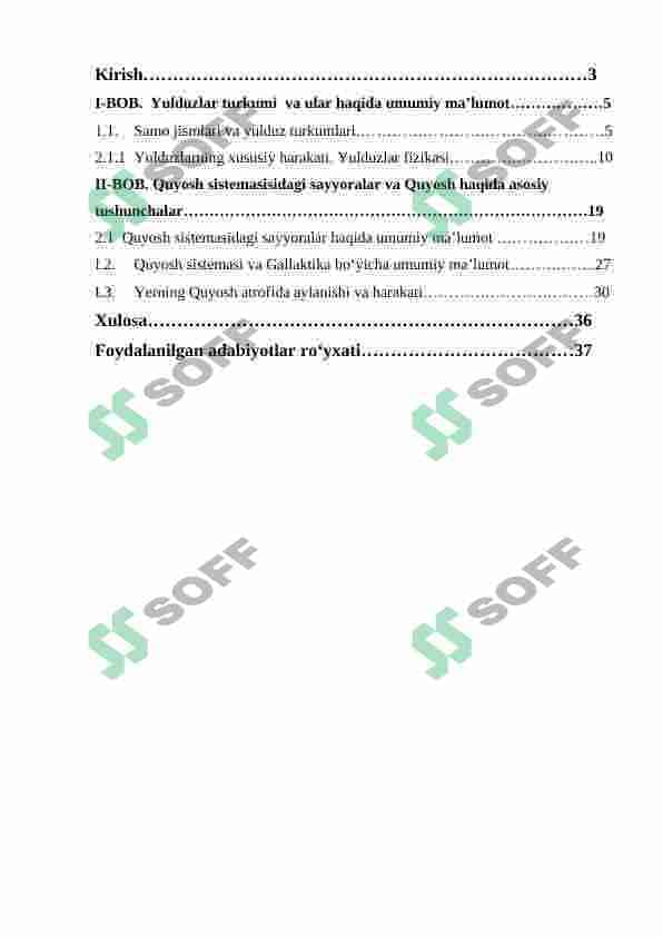 Yukduzlar va Sayyoralar 2