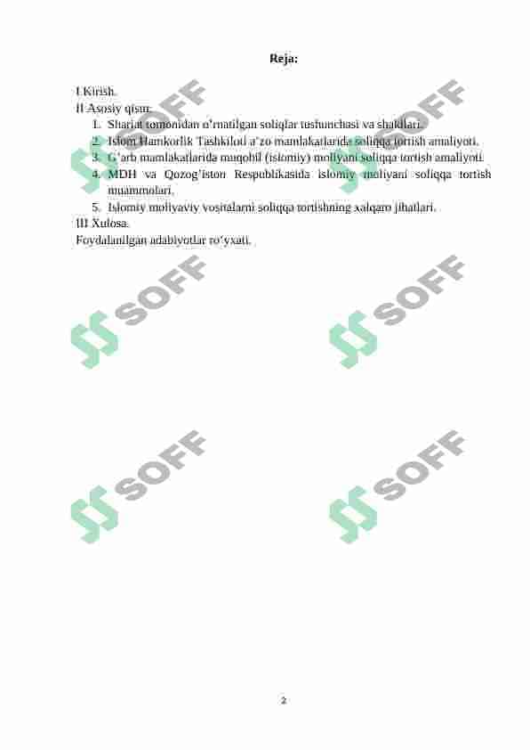 Islomda soliqning o'ziga xos xususiyatlari 2