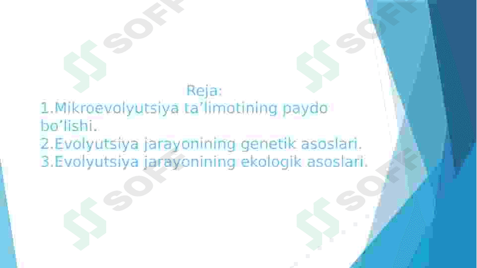 Mikroevolyusion ta'limotining paydo bólishi 2