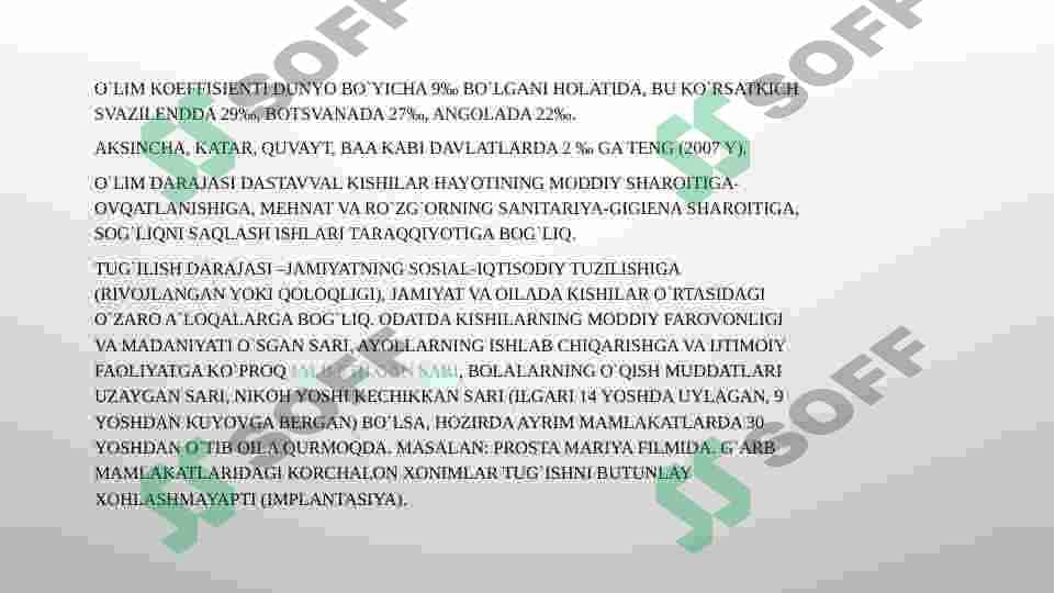 Dunyo aholisining gеografiyasi 2
