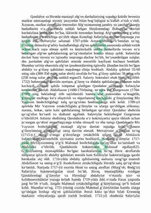 Afg'oniston davlatining tashkil topishi 2