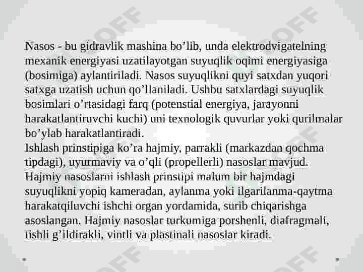 Rotorli nasoslar 2