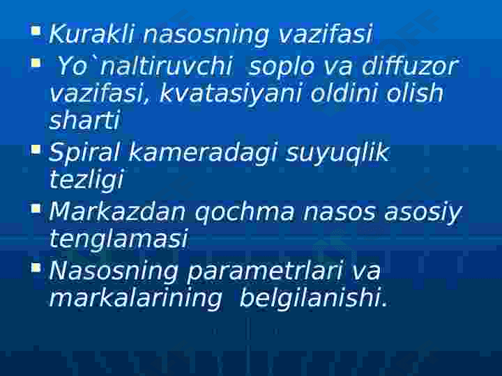 Porshenli nasoslar. Porshenli mashinalar 2