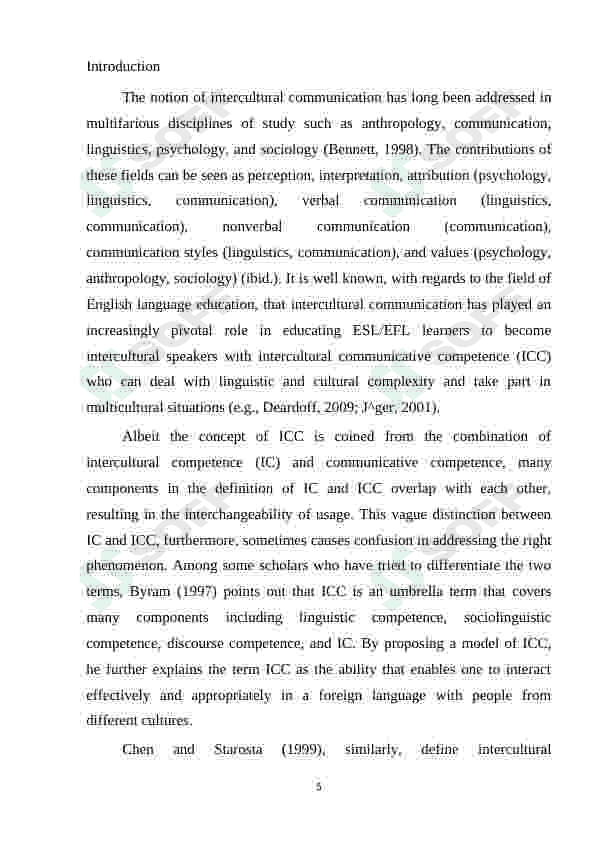 EFL LEARNERS' ATTITUDES TOWARDS LEARNING INTERCULTURAL COMMUNICATIVE COMPETENCE 2