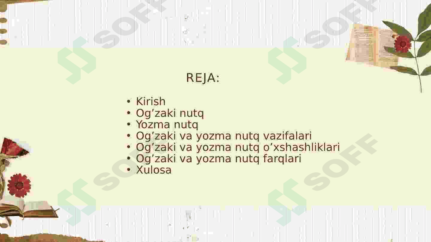 Og’zaki va yozma nutq 2