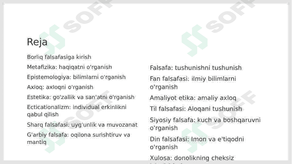 Borliq falsafasi 2