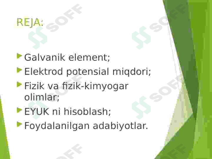 Galvanik elementlar 2