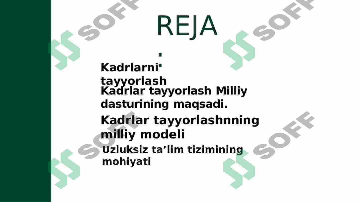 O'zbekistonda inson kapitalining  shakllanishida ''Kadrlar tayorlash  milliy dasturining roli 2