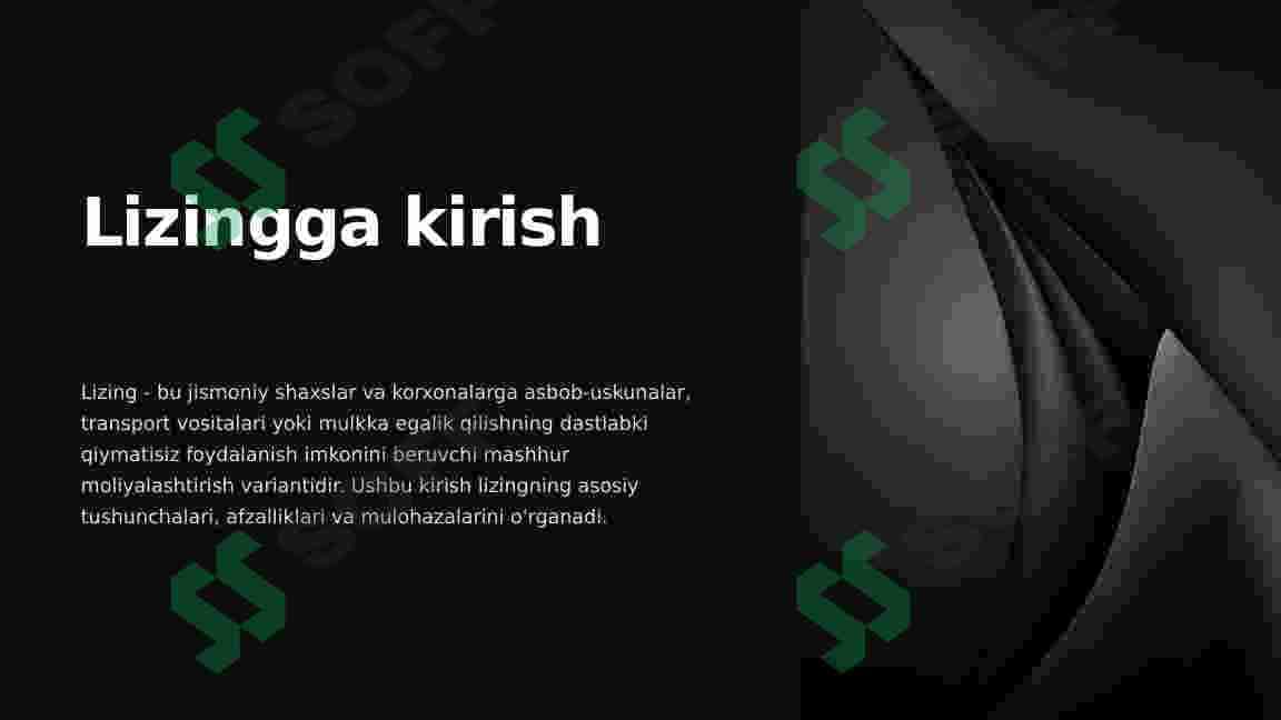 Lizing obyekti va subyektlari 3