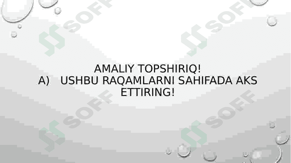 HTML imtihoni 3