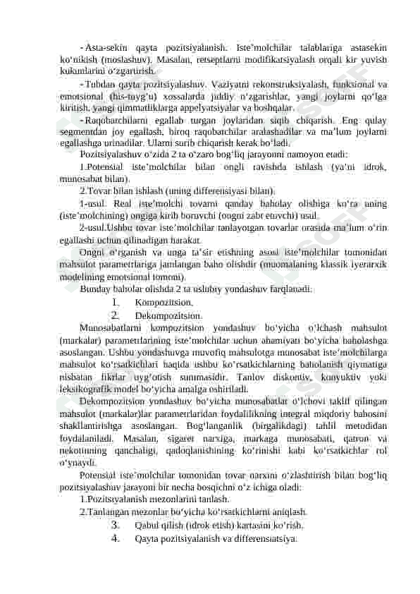 Maqsadli bozorni tanlash 3