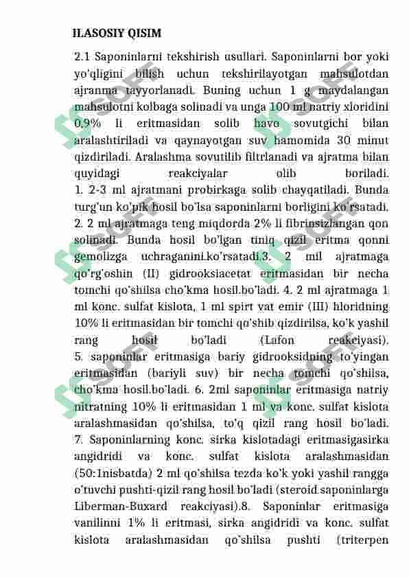 Saponinlar-biolagik faol moddalar 3