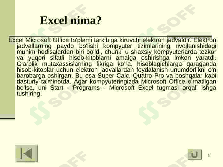 Excel 3