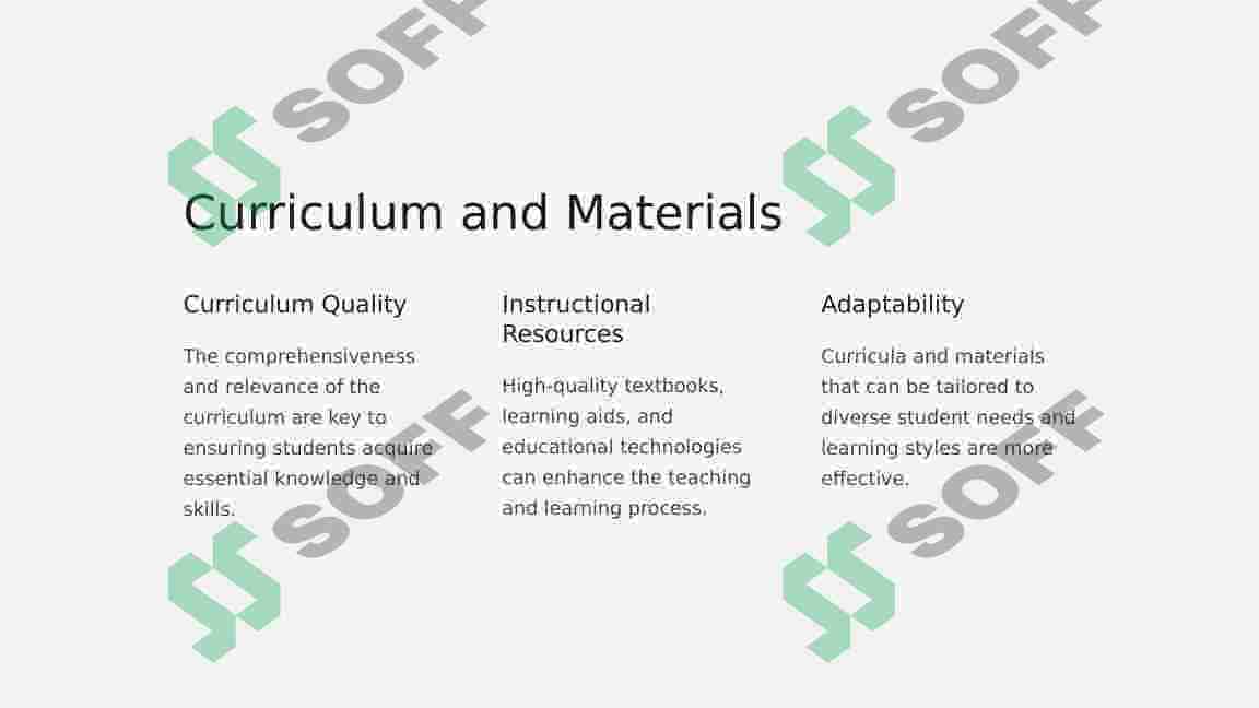 Factors affecting teaching quality 3