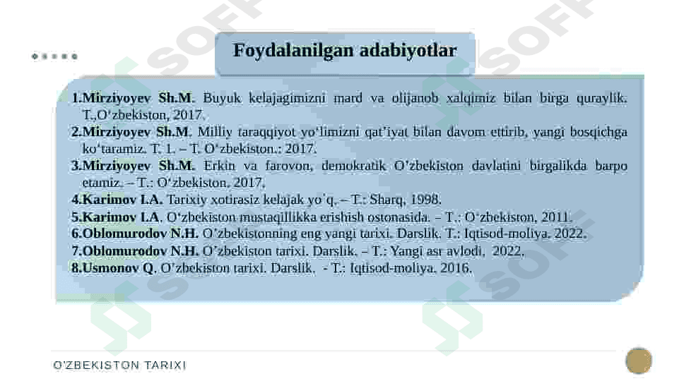 Oʻzbekistonning eng yangi tarixi 3