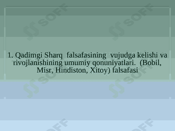 Sharq falsafasi 4