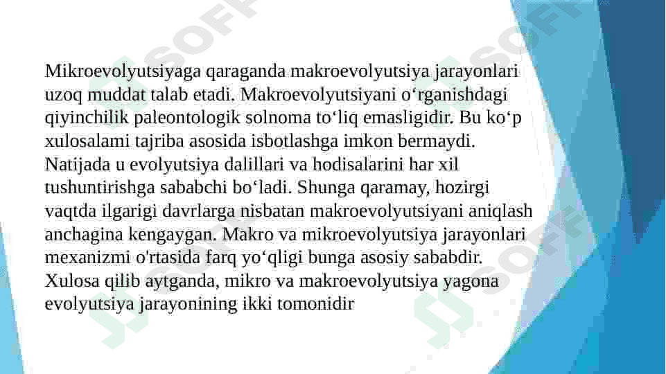 Mikroevolyusion ta'limotining paydo bólishi 4