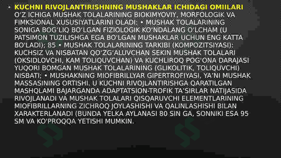 Kuch qobiliyatini tarbiyalash. 4