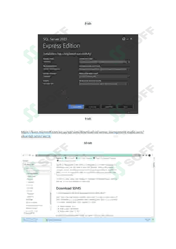 Sql server o'rnatish jarayoni bilan yaqindan tanishib chiqish. 4