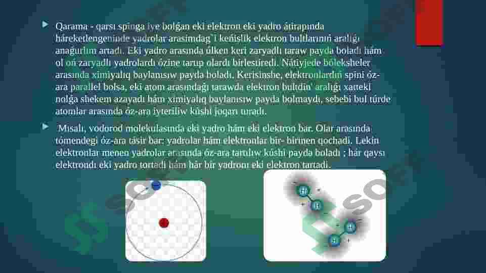 VALENT BAYLANISLAR TEORIYASI. MOLEKULYAR ORBITALLAR 2 4