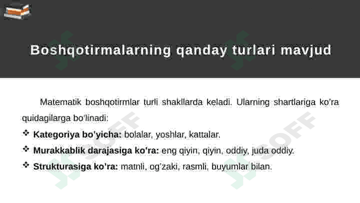 Boshlang’ich sinflarda matematik boshqotirmalar 4