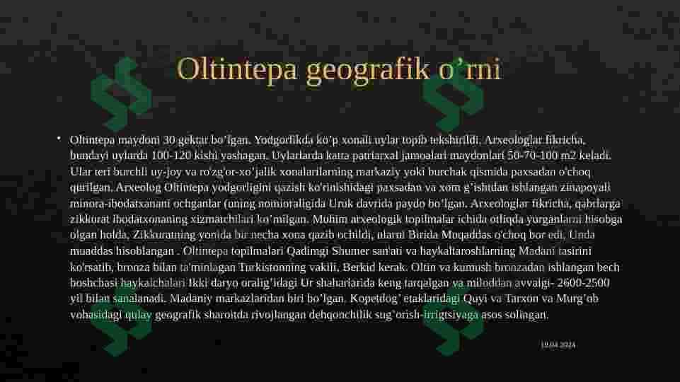 OLTINTEPA manzilgohi 4