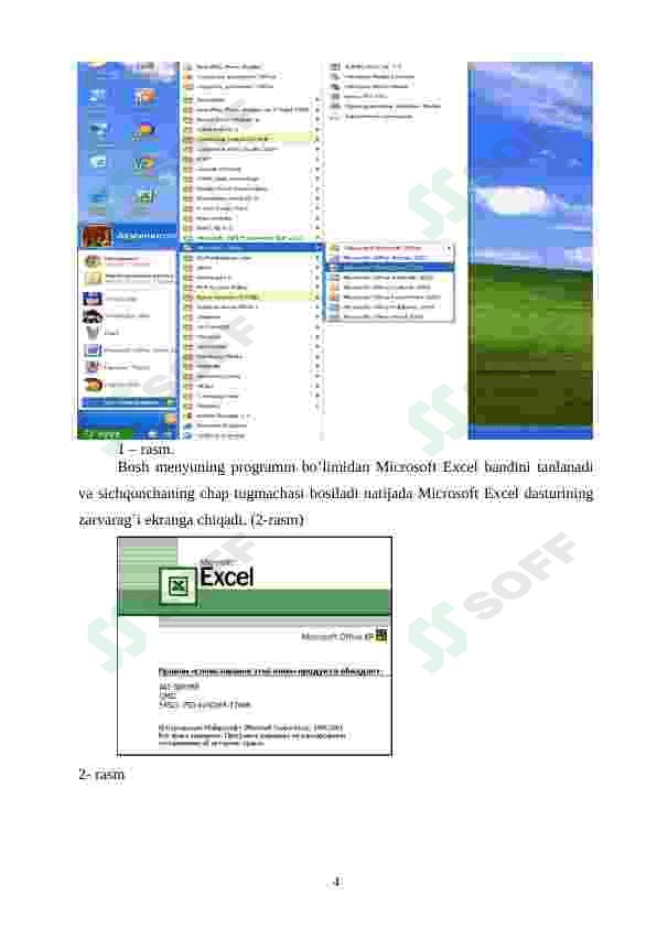 Excel dasturida matematik masalalar yechish 4
