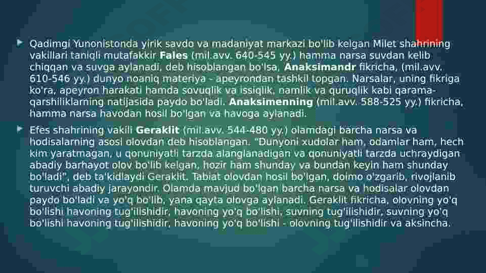 Falsafa taraqqiyot bosqichlari. 4