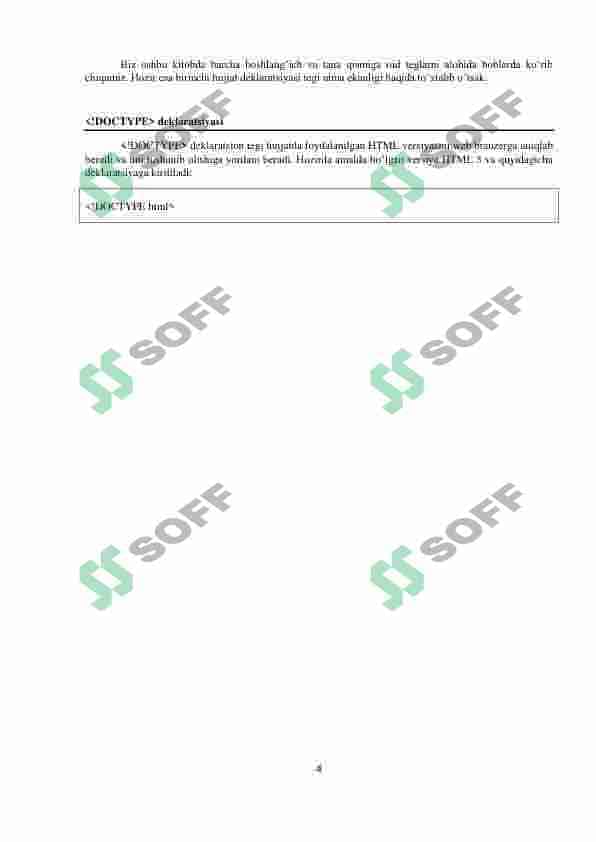 HTML darslik 4