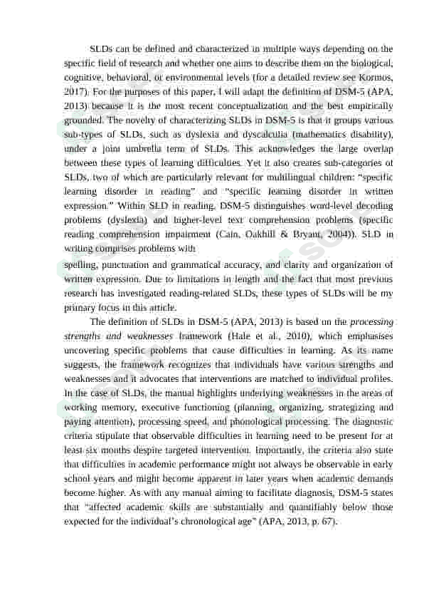 THE EFFECTS OF SPECIFIC LEARNING DIFFICULTIES ON PROCESSES OF MULTILINGUAL LANGUAGE 4