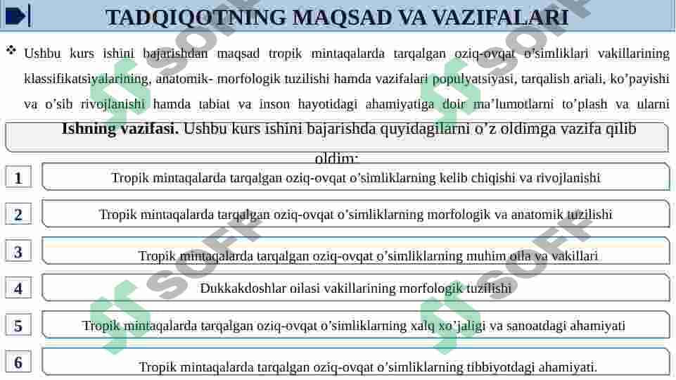 TROPIK MINTAQALARDA TARQALGAN OZIQ OVQAT O’SIMLIKLARI 4