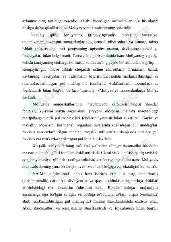 MOLIYA MEXANIZMI 5