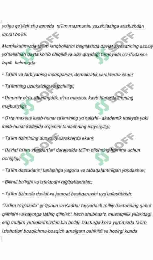 Bir urugʻ pallalilar sinfi 5