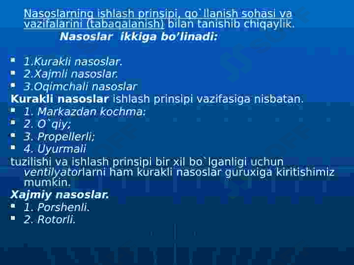 Porshenli nasoslar. Porshenli mashinalar 5