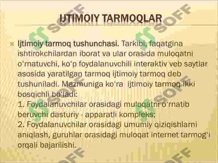 Internet imkoniyatlari 5